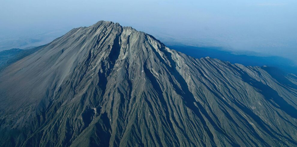 Arusha National Park Mount Meru Aerial View 990x490